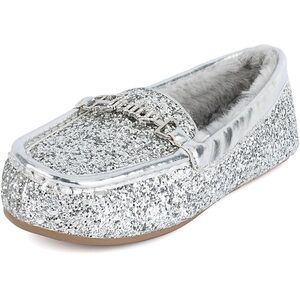 Juicy Couture Silver Glitter SLIP-ON INDOOR/OUTDOOR Intoit Sz-9w BLING Women’s